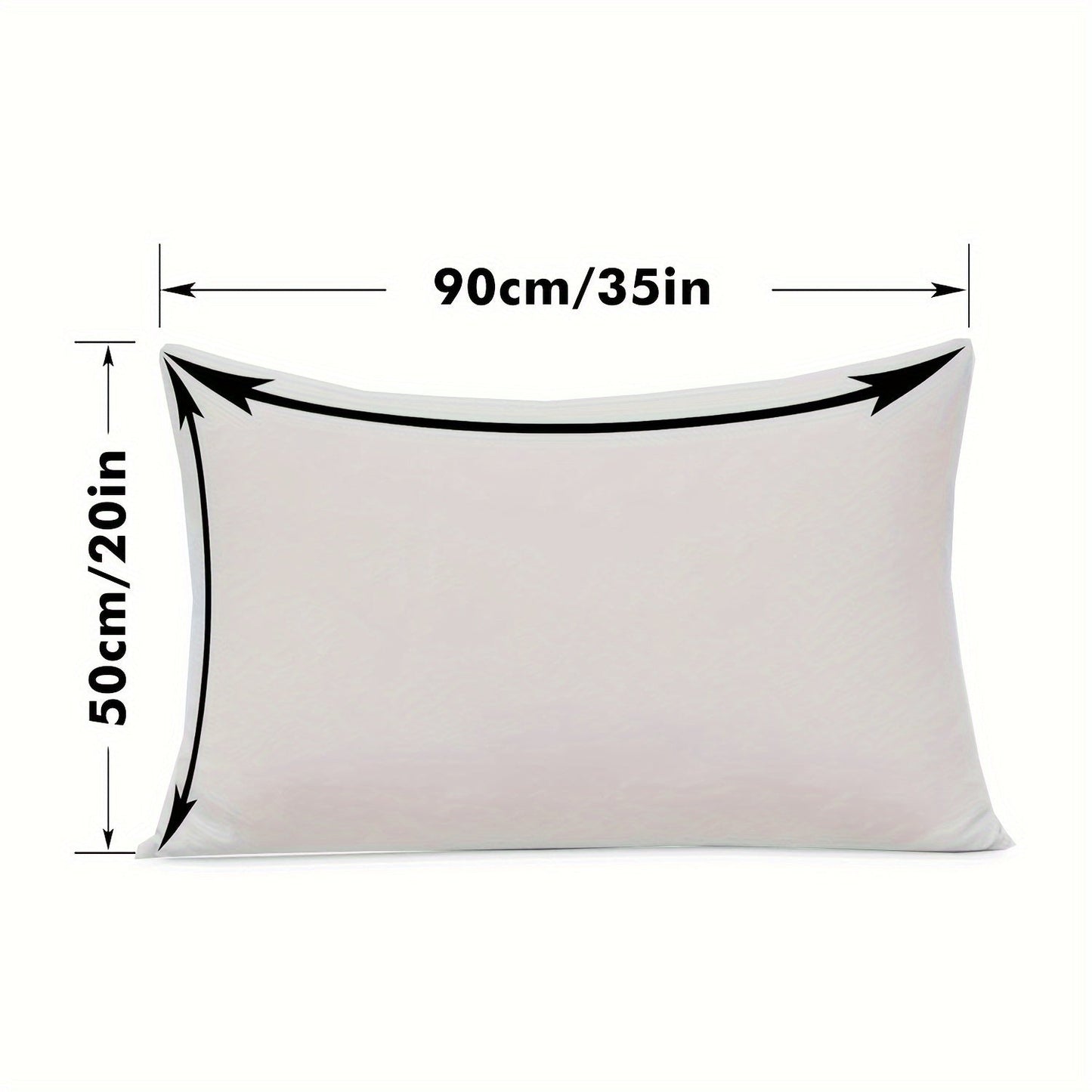 Waterproof Gray Pillowcase with Zipper Closure - Made with Soft, Breathable Polyester Fabric, Machine Washable, Ideal for Bedroom & Living Room Decor