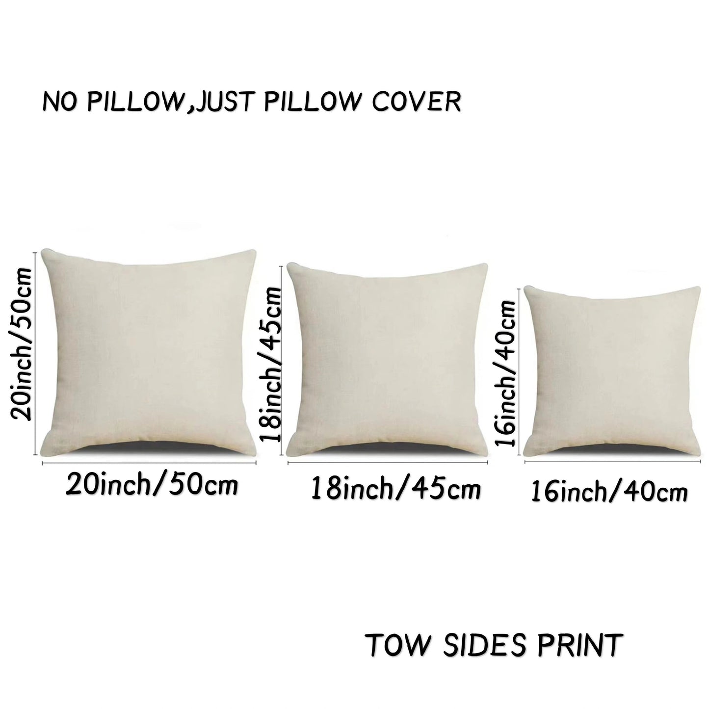 Contemporary White Throw Pillow Cover - Made of Polyester, Easily Washable, Features Zipper Closure and Woven Design - Suitable for a Variety of Room Styles - Available in Sizes Ranging from 16x16 to 50.8x50.8 cm - Does Not Include Pillow Core