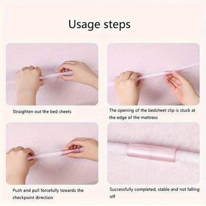 The "12-piece Bed Sheet Clip Set, Non-slip Mattress Gripper, Invisible Sofa Cushion Holder, Quilt Mat Buckle, Traceless Anti-slip Device