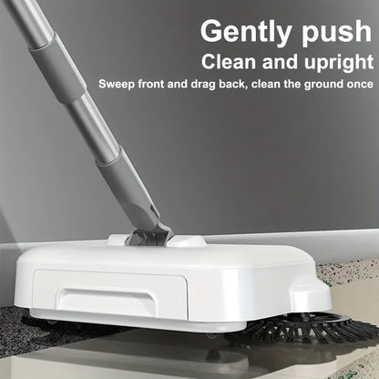 The 3-in-1 Hand Push Sweeper, Broom & Dustpan Set is a versatile cleaning tool that is perfect for hard floors in any room of the house. With an extendable handle and easy-clean design, this set is ideal for use in the bedroom, bathroom, kitchen, and