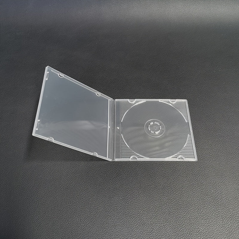 Sleek Transparent CD/DVD Case - Compact Storage Box for 3-Inch Discs, Made of Sturdy PP Material