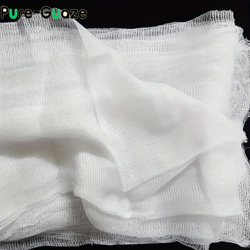 Get two pieces of high-quality Grade 10 White Cheesecloth, perfect for cooking, baking, juicing, and straining. These reusable, food-safe muslin cloths are essential in any kitchen, coming in three different sizes (0.91, 1.83, and 2.74 meters). Use them