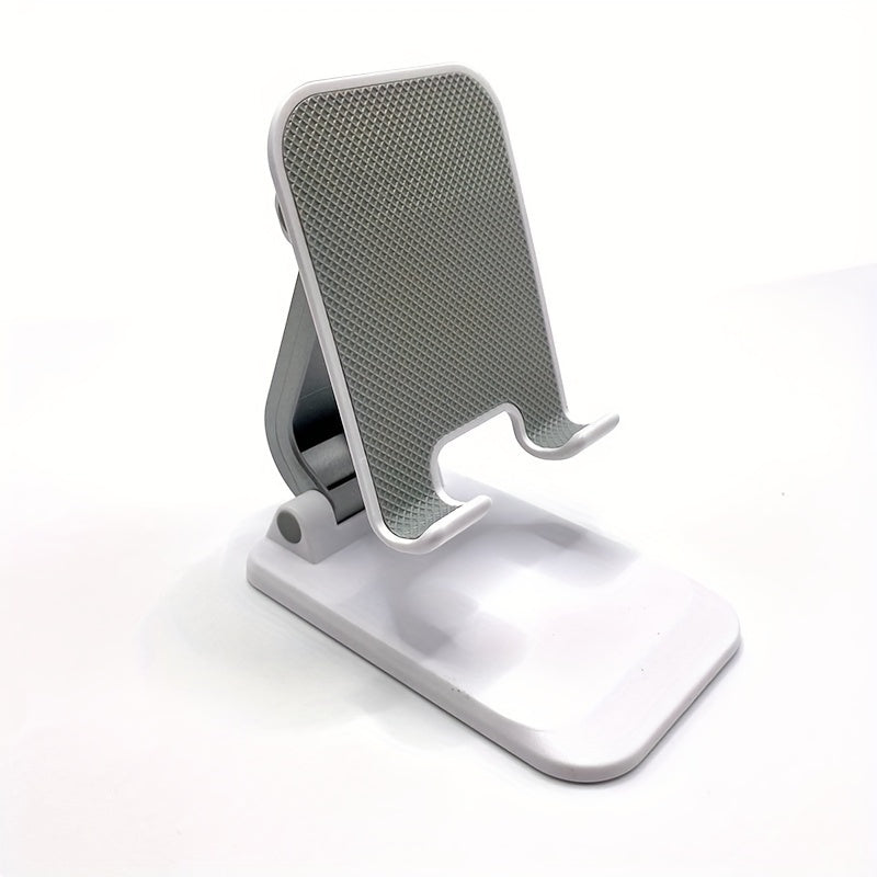 Foldable Metal Phone Stand with 360° Rotation, Suitable for Mobile Phones and Tablets - Great for Live Streaming, TV Watching, and Online Classes