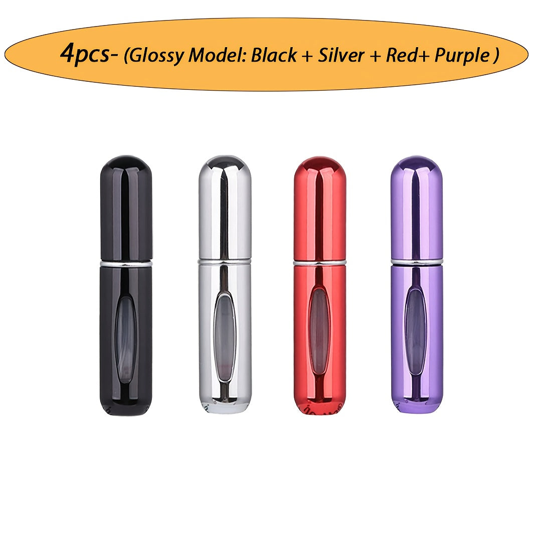 Refillable atomized perfume bottle ideal for travel and outings (5ml), suitable for men and women, makes a great gift.