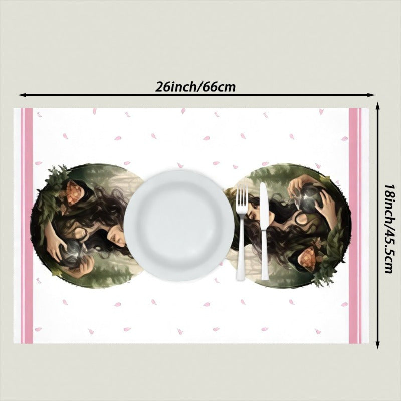 This set includes two Easter-themed kitchen towels measuring 18 by 66.04 cm. They feature fun designs and are soft, absorbent, and perfect for decorative cleaning in the kitchen. They can also be used as hand towels or face towels in the bathroom. These