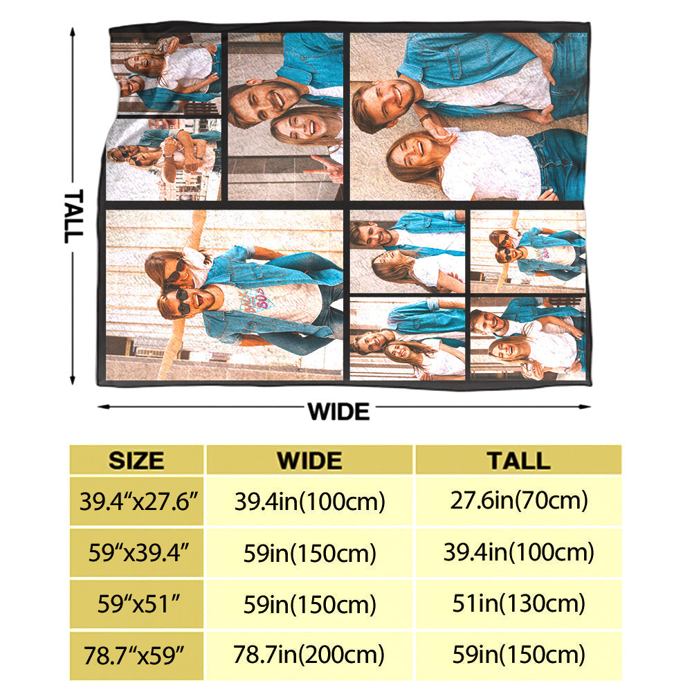 Настройте уютное фланелевое плед для вашей любимой пары с особым фотодизайном. Это мягкое и теплое одеяло идеально подходит для уютного времяпрепровождения на диване, кровати или даже для походов. Это продуманный и персонализированный подарок для