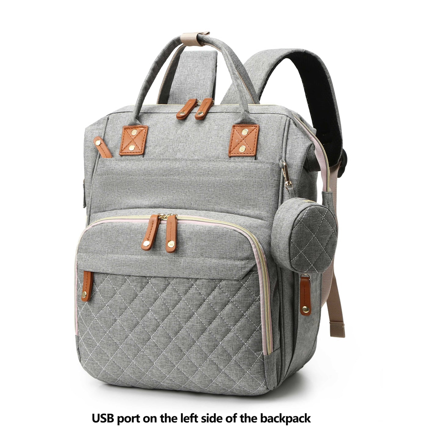 Get ready for all your travels with the Lamroro Diaper Bag Backpack! This versatile backpack is perfect for parents on-the-go, with a spacious design that can hold all your baby essentials. It's also waterproof and stylish, making it the perfect gift for