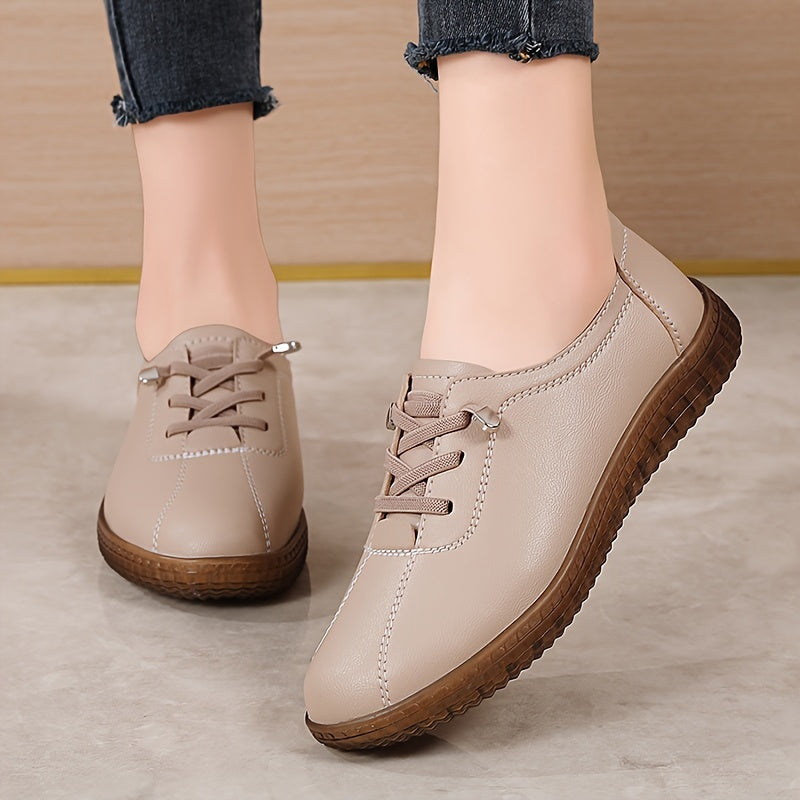 Women's Fashion & Casual Flat Lace-up Oxfords with Durable Sole for Daily Wear