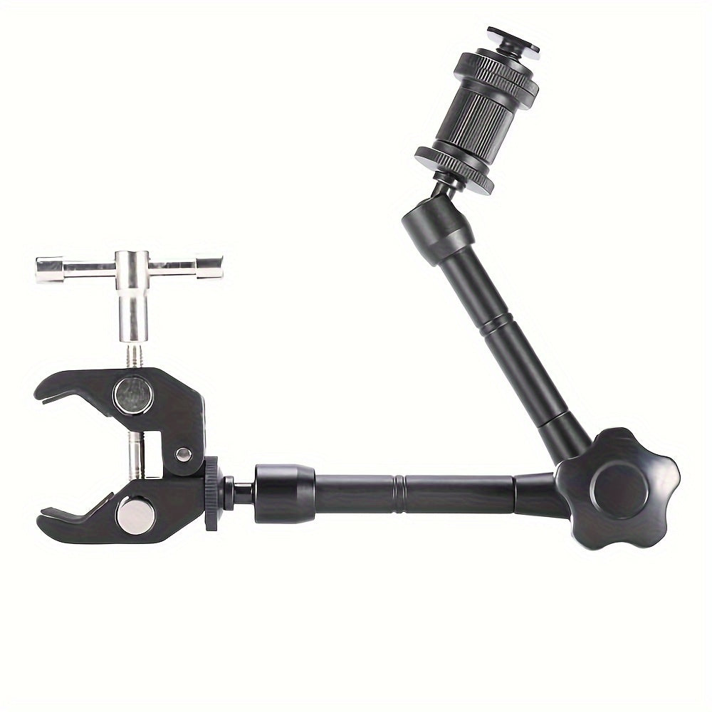 27.94 cm Articulating Magic Arm with Super Clamp for attaching DSLR camera to LCD monitor or LED video light.