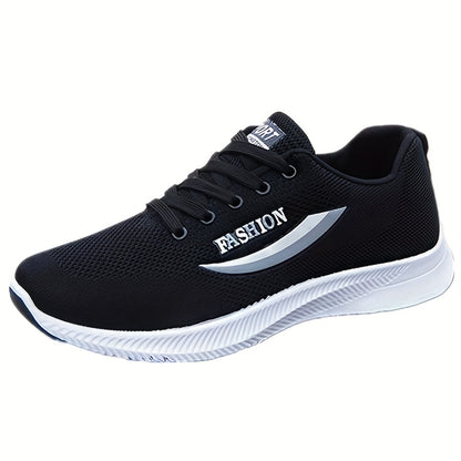 Breathable running sneakers for men with lace-up design, PVC sole, and versatile style; ideal for summer and casual wear.