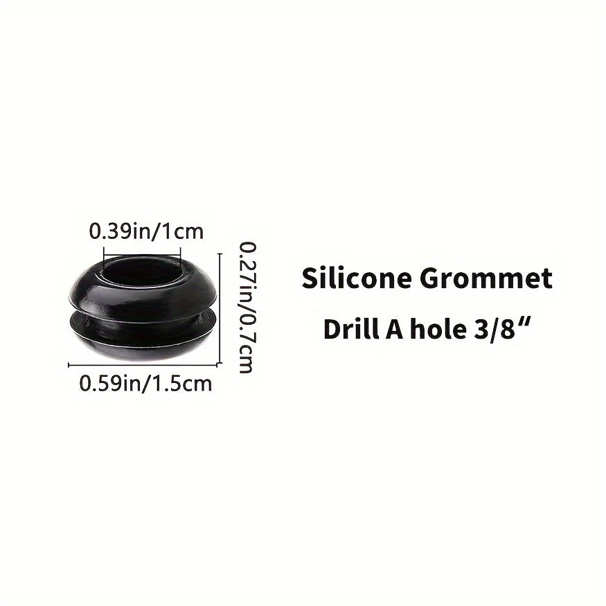 10-Pack Black Silicone Airlock Gaskets for Fermentation - Seal Mason Jars for Brewing, Non-Food Safe Material