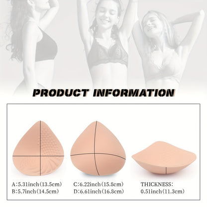 Soft anti-convex chest enhancer pads for women's lingerie and underwear.