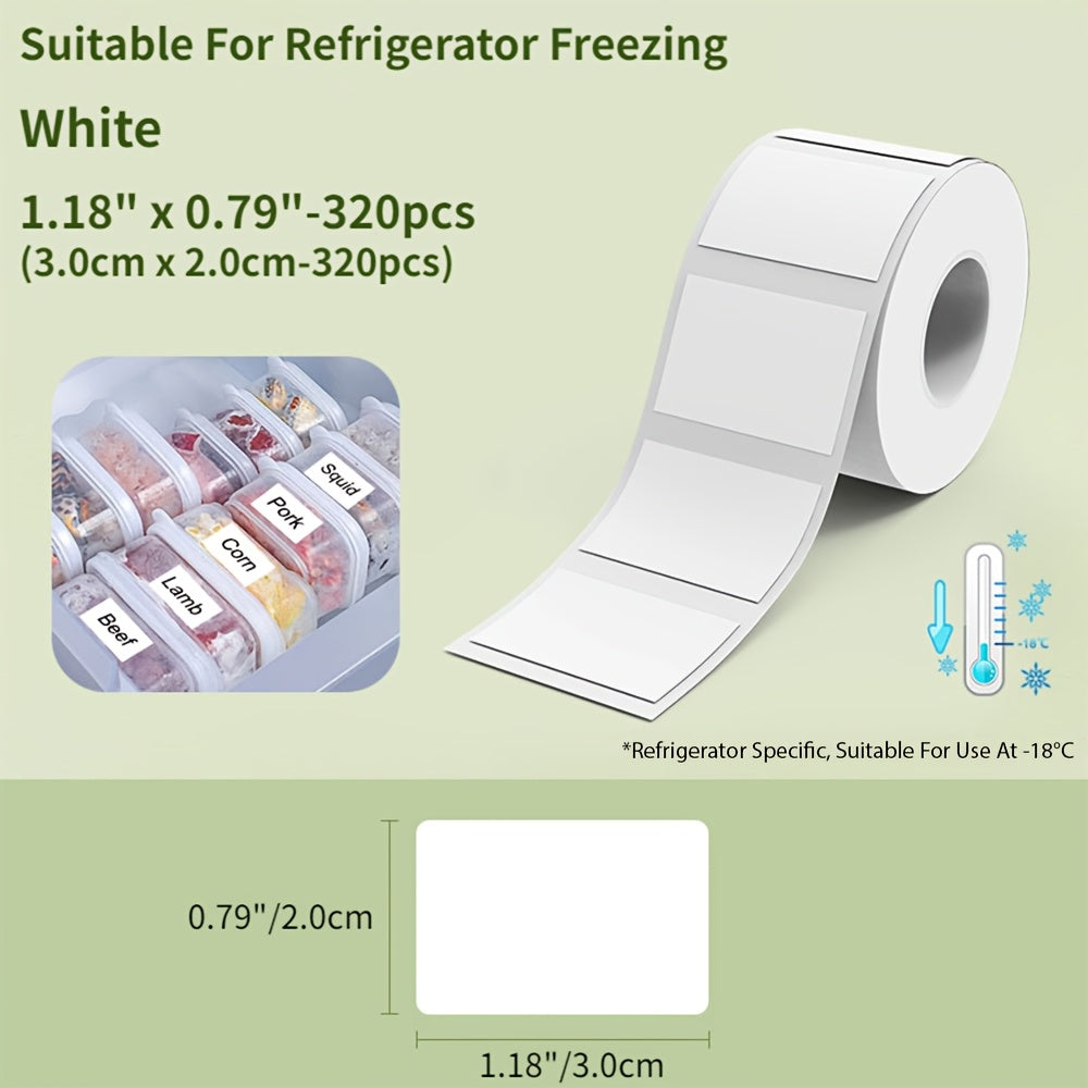 NIIMBOT Frozen Label Sticker Roll is waterproof, oil-proof, and low temperature resistant up to -18°C. It is easy to peel with no residue, made from long-lasting thermal paper for