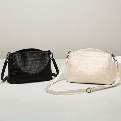 New fashion leather crossbody bag for women with multiple layers and soft leather shoulder strap.