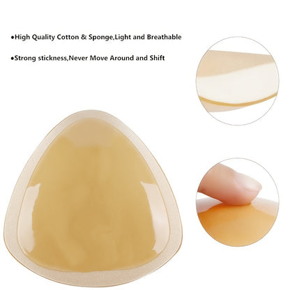 Silicone swimsuit breast pads for a natural look and feel.