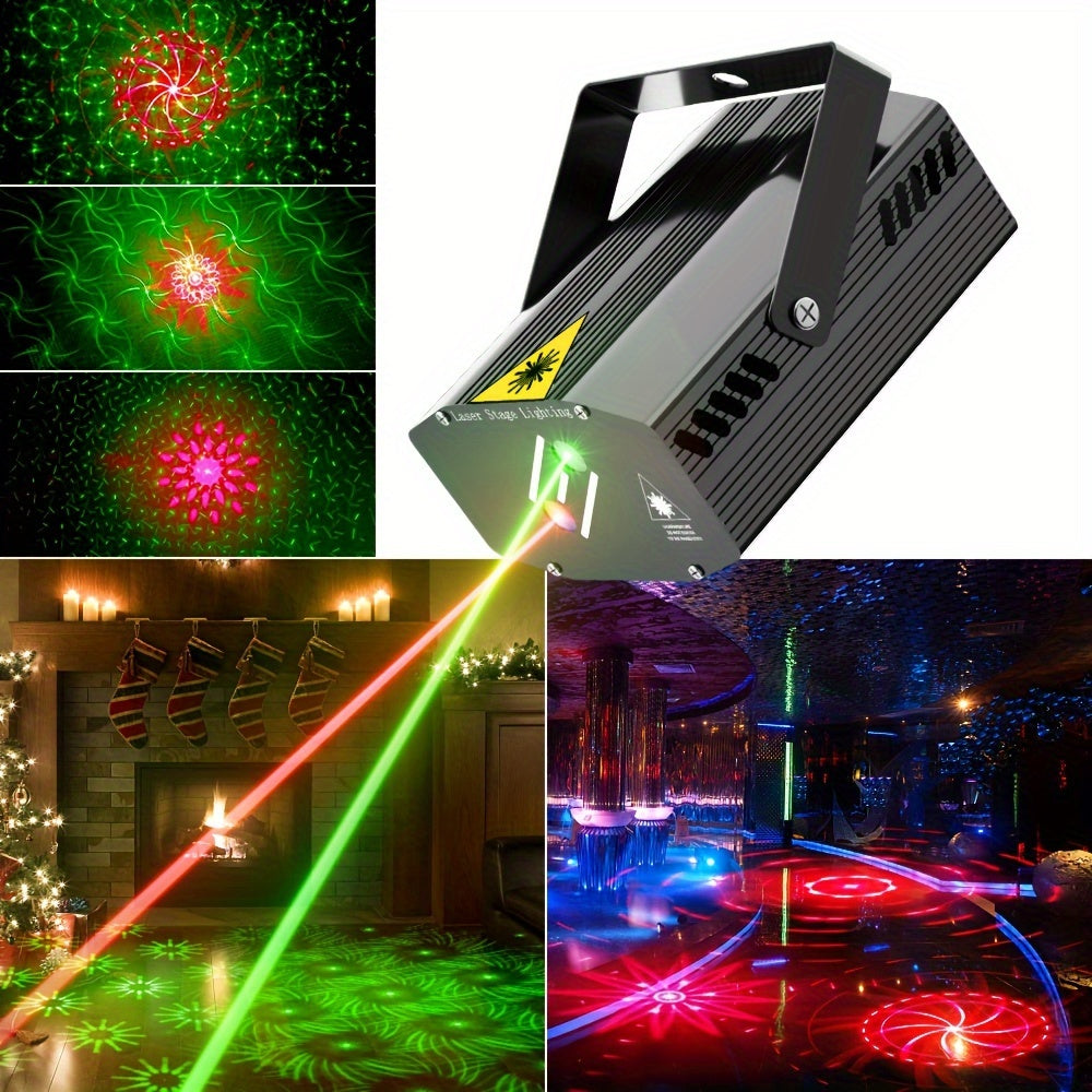 USB-powered Mslitely Disco Party Light with Stand features 28 sound-activated patterns, ideal for birthdays, holidays, and family gatherings.