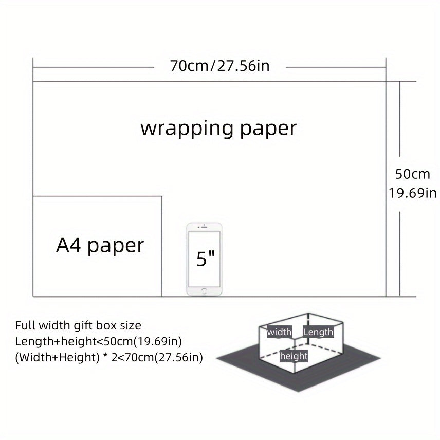 Kraft paper packaging with vintage English newspaper design, featuring creative Eiffel Tower and bicycle prints.