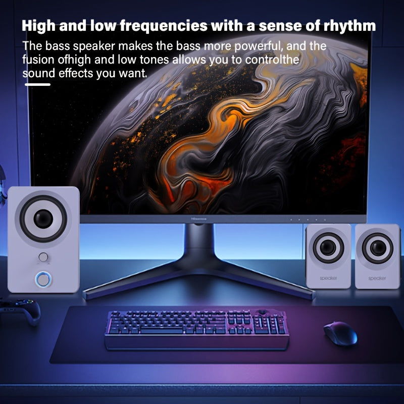 Versatile 2.1 stereo speakers with USB power, wireless and wired connectivity. Ideal for laptops and PCs, perfect for music, movies, gaming. Black color.