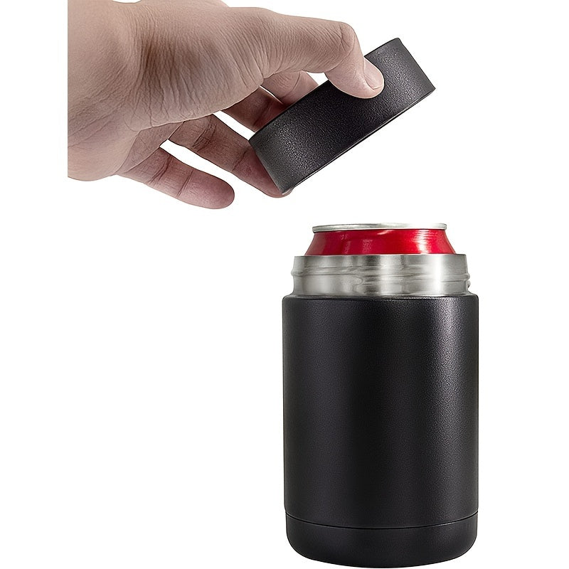 1pc Stainless Steel 3-in-1 Beer Bottle Insulator with Opener, Gifts for Men