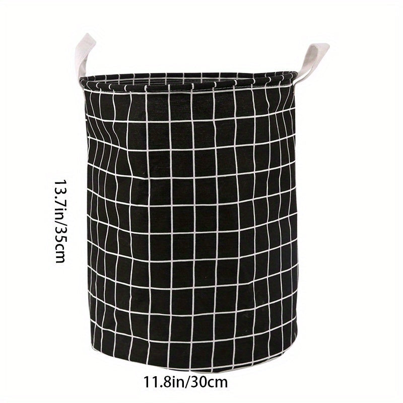 Round Dirty Clothes Basket - Portable Laundry Hamper with Storage Bucket for 1pc of dirty clothes