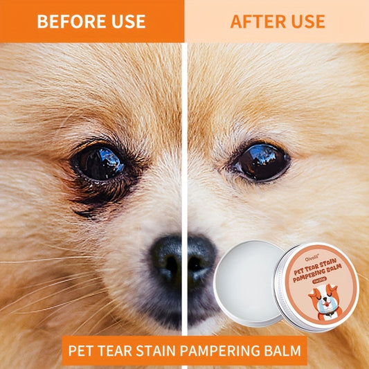 1oz Pet Tear Stain Care Balm for Dogs and Cats, Gentle and effective Eye Care.