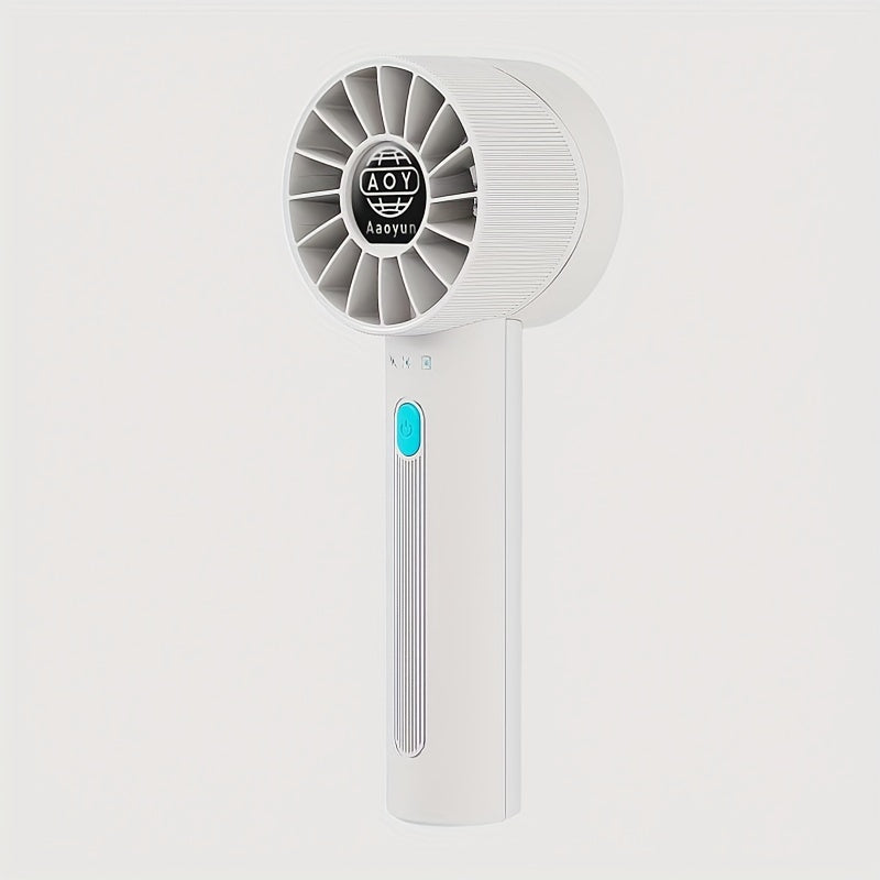 The HOTU Portable Handheld Fan is a compact and powerful mini personal fan with 4 different wind speeds. It features a USB rechargeable 2600mAh battery for convenient power on the go. The fan is made of polished plastic and has a wearable design, making