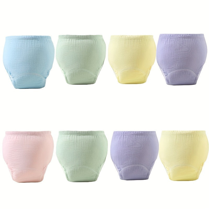 Soft Gauze Potty Training Panties by NEWCHAO - Waterproof Diaper Underwear with Leak Protection and Wetness Indicator for Kids