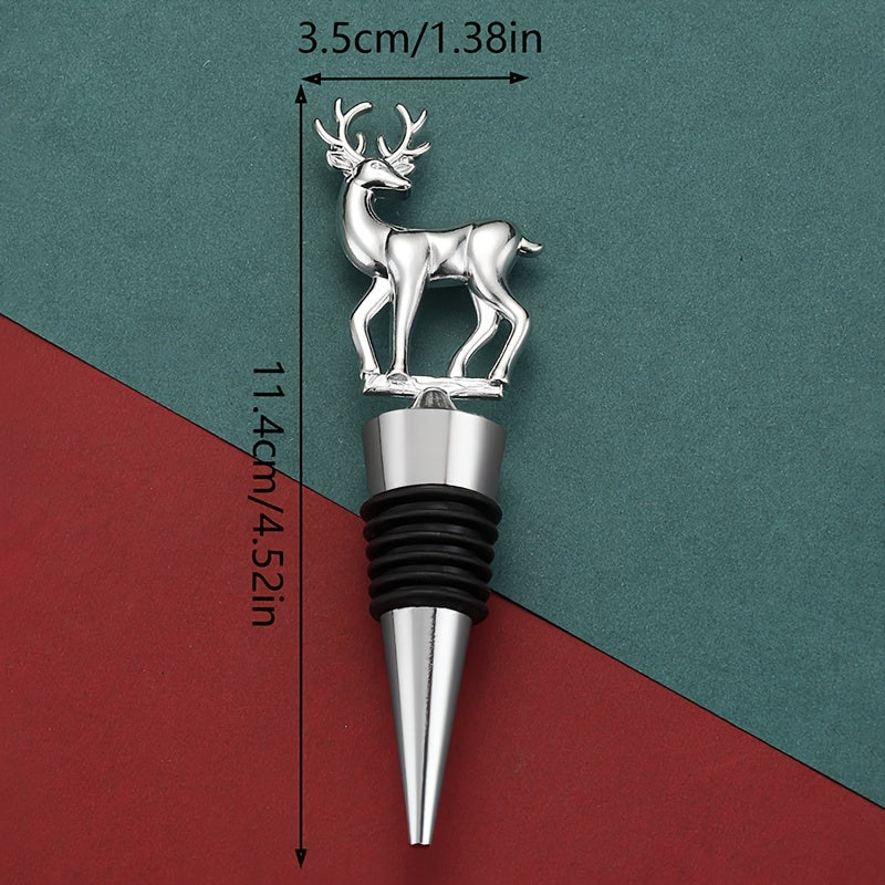 Wine stopper set including Fawn design.