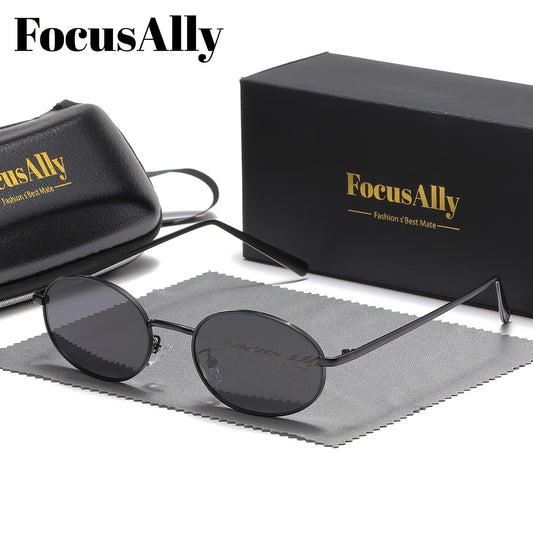 FocusAlly Retro Elliptical Punk Metal Fashion Glasses for all genders