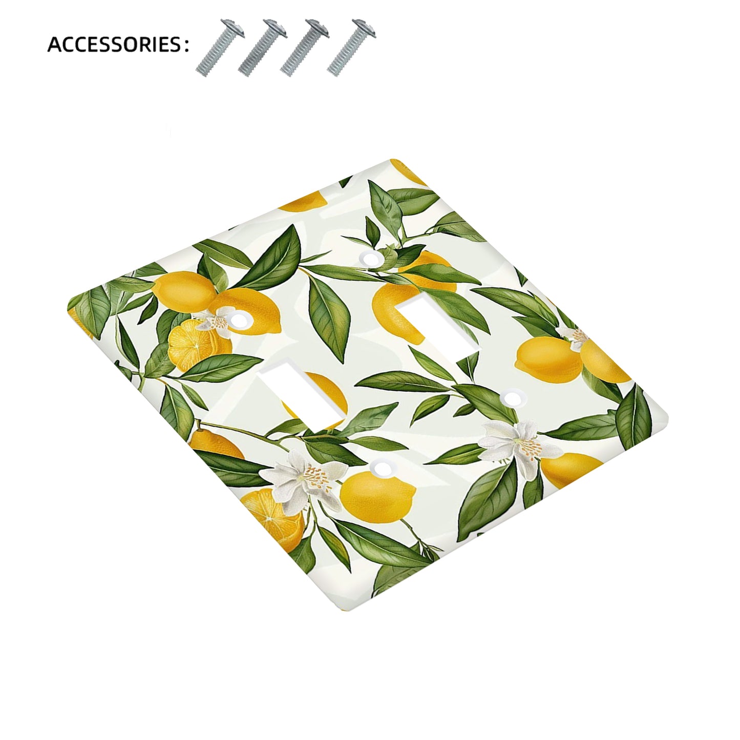 Lemon Tree Decorative Light for Switch Cover, Easy Install, Bedroom & Bathroom Wall Decor.