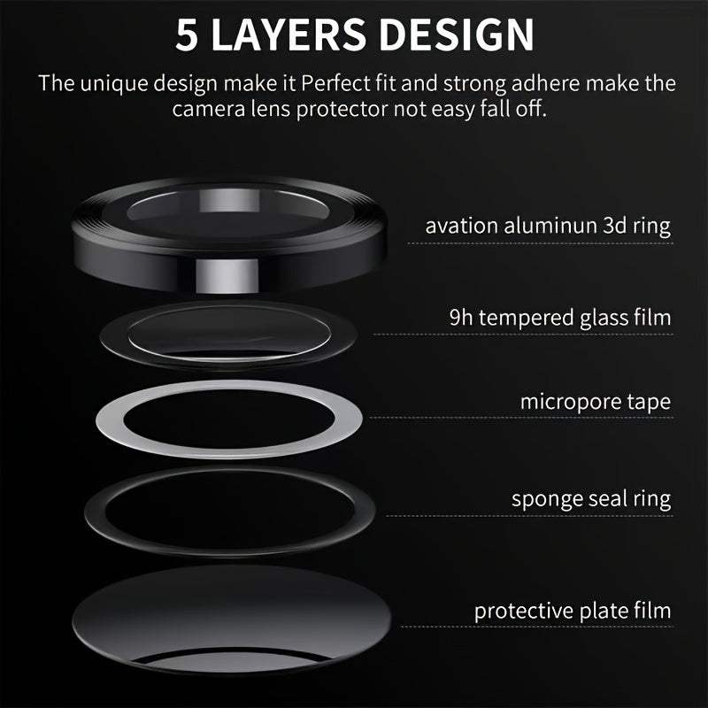 Camera protector rings for various Samsung devices in the A and S series, designed to protect camera lenses.