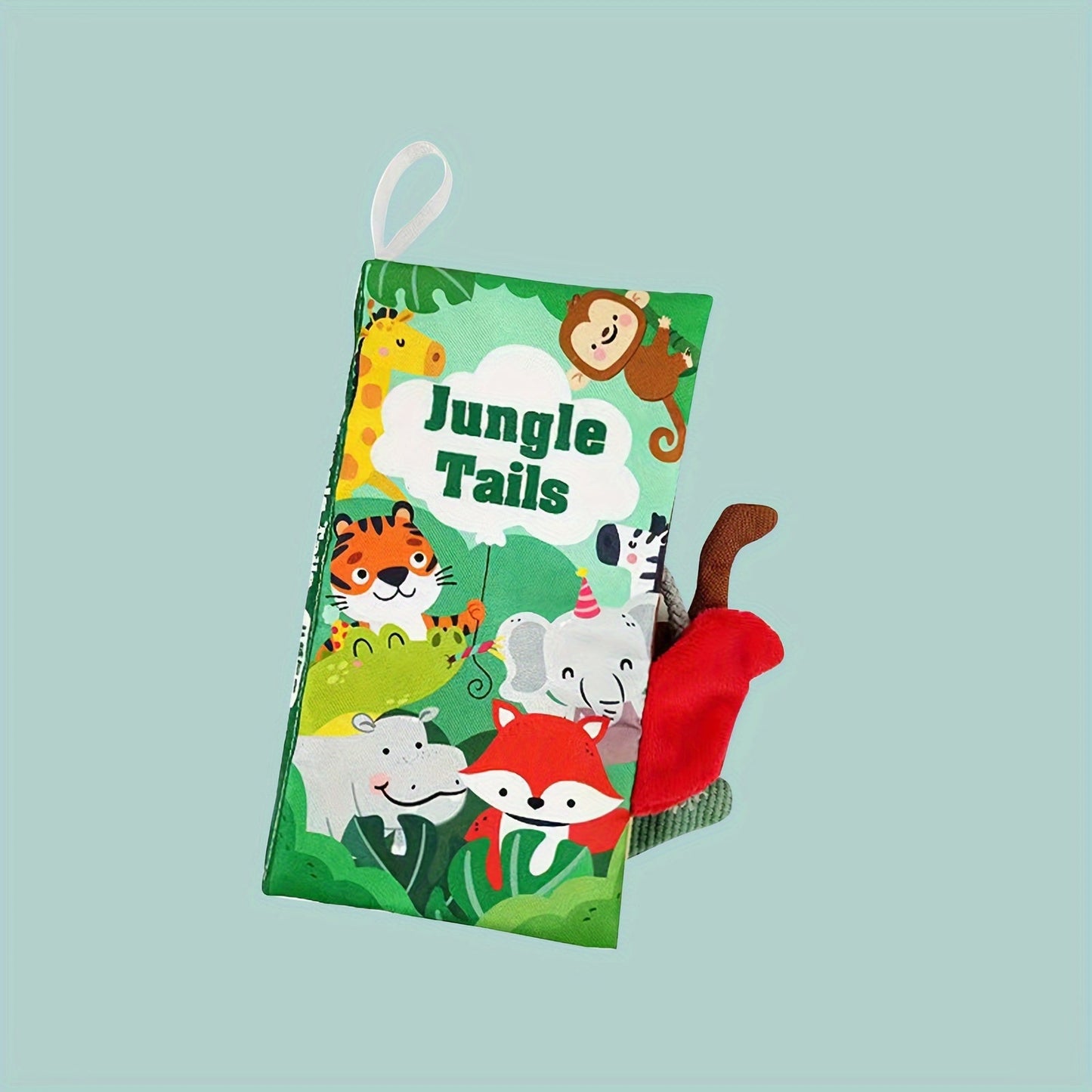 Engaging 3D Tail Cloth Book with Sound Paper BBi Device for Early Childhood Education, Perfect for Babies to Listen, Watch, Learn, and Engage in Cognitive Learning Activities.