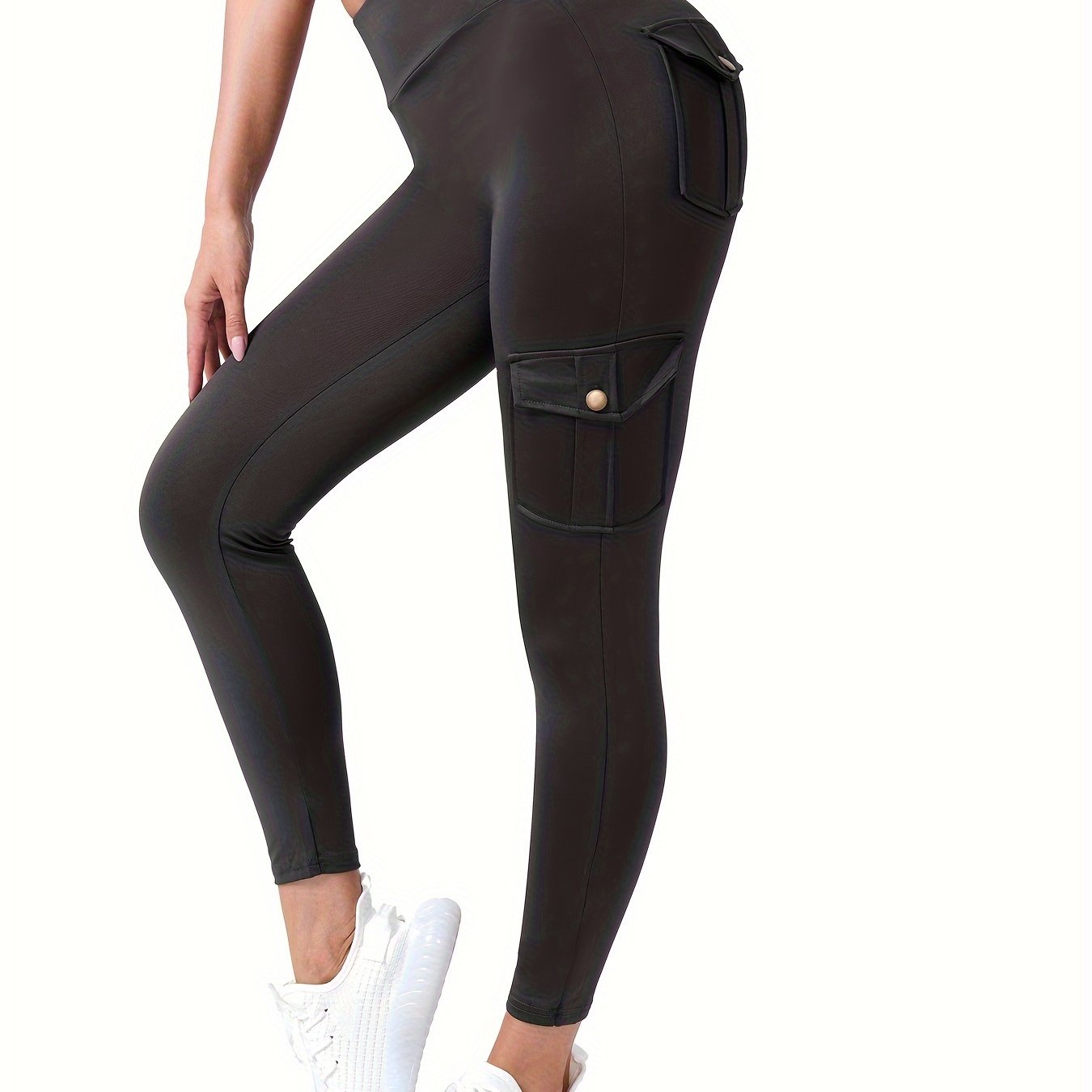 High waist leggings with 4 pockets are versatile and stylish, perfect for both everyday wear and working out.