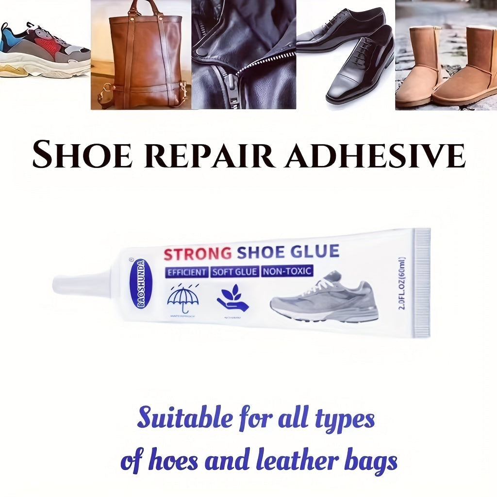 60ml Strong Shoe Glue: Effective for Repairing Shoes including Plastic Materials.