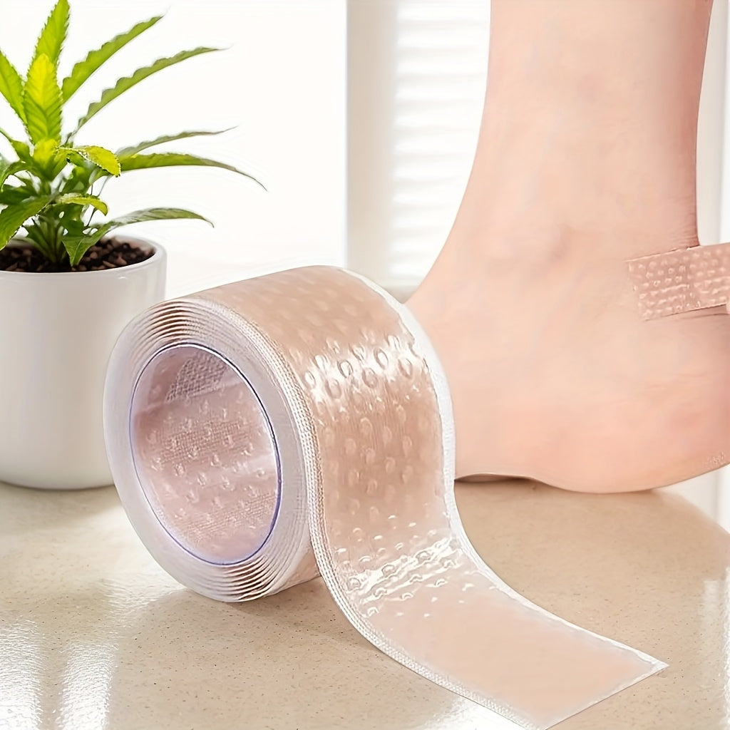 Silicone gel blister bandages for foot, hand, and toe, offer blister prevention and shoe friction relief.Transparent heel protector tape is flexible and breathable.