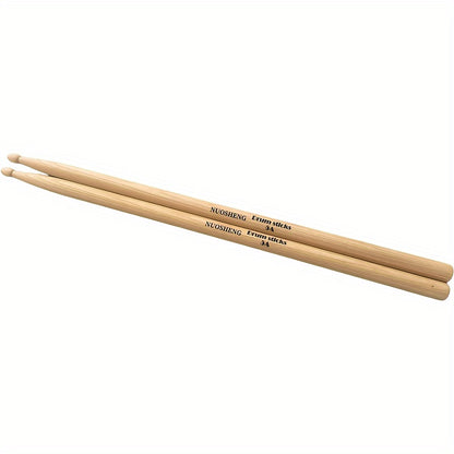 NUOSHENG Premium Maple Wood 5A Drumsticks, Adult Size for Jazz and Snare Drums - Pair