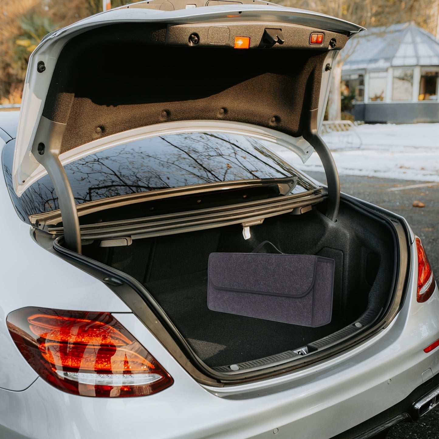 1PC Felt Foldable Car Storage Box Trunk Bag