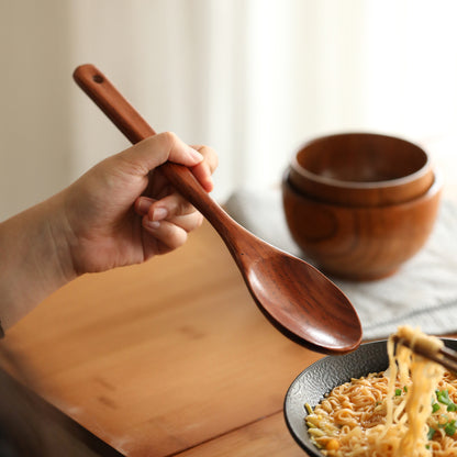 Sturdy wooden spoon for easy cooking