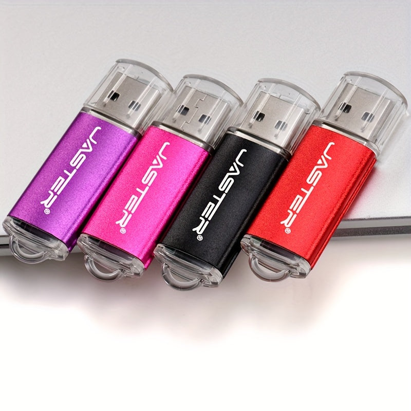 JASTER Mini USB Flash Drive in various sizes and colors with free key chain, ideal as creative gifts.