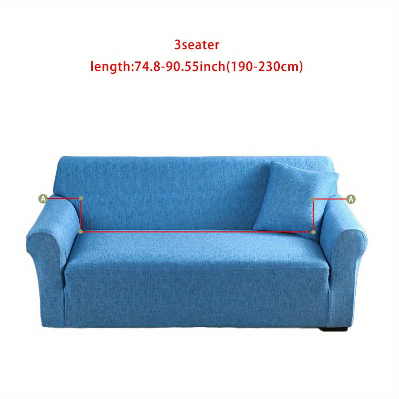 Sofa cover with elastic spandex for lounge chair, available in various sizes.