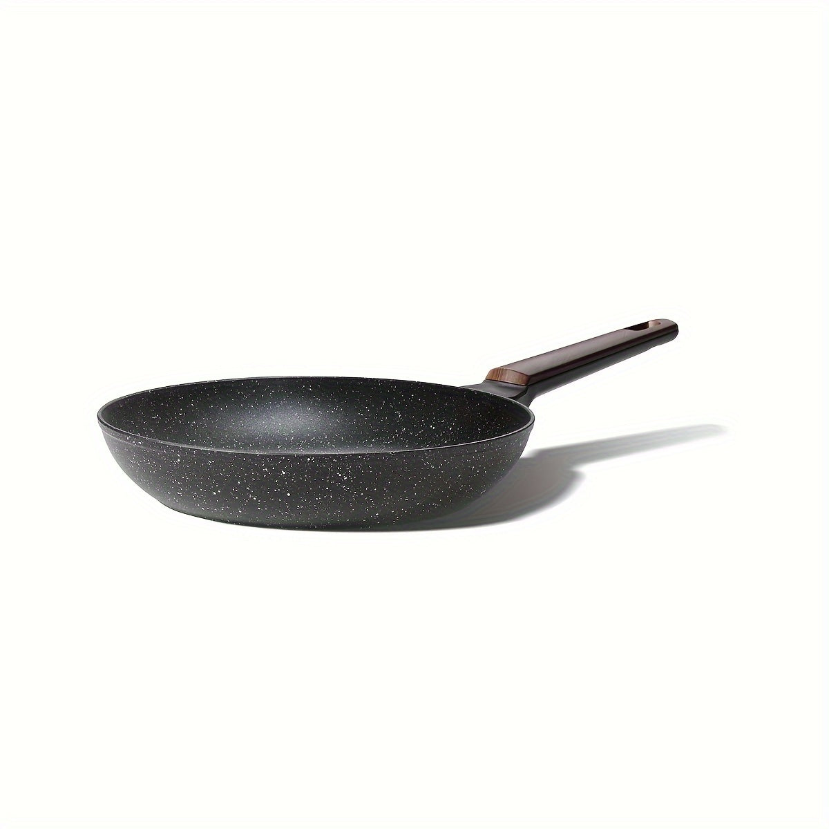 High-quality Nonstick Granite Skillet - Free of PFOA, Suitable for Induction Stovetops, Perfect for Cooking Eggs & Omelets, Easy to Clean in Dishwasher, Features a Silicone Handle - Comes in Various Sizes (20.32cm/22.1cm/24.13cm/25.4cm/27.94cm)