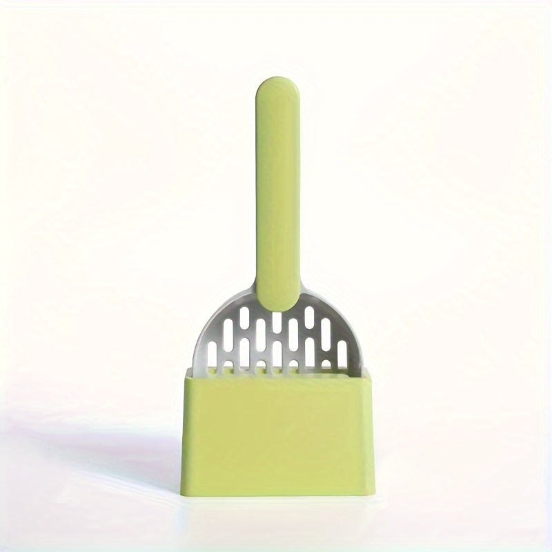 Large and small cat litter shovel set for pet toilet cleaning.