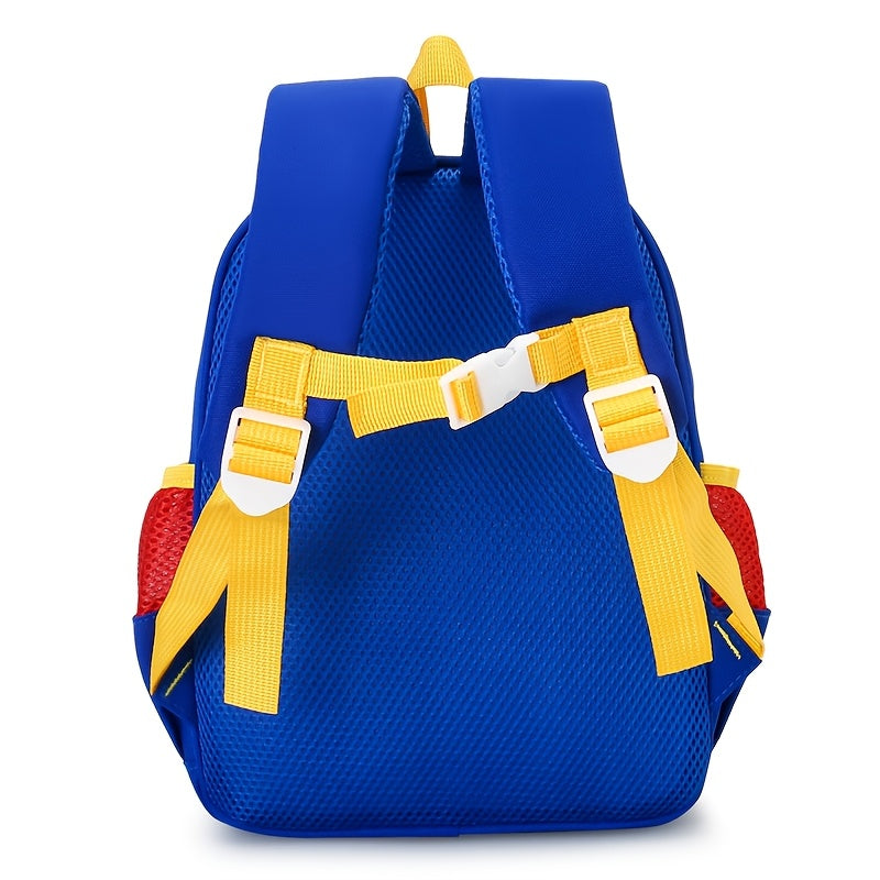 Children's adorable cartoon backpack - Lightweight, waterproof, and stain-resistant with adjustable straps for preschool and kindergarten. ideal for boys and girls aged 6.