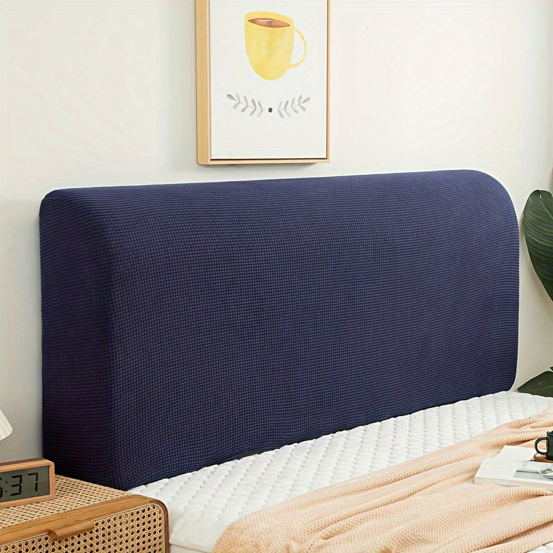 Machine washable bed headboard cover made of polyester fiber fill, inspired by macarons, featuring a soft and stylish corn texture.