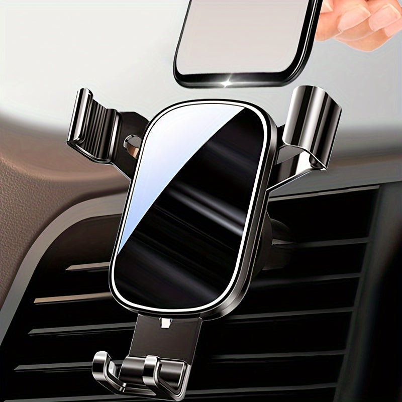 Car Air Outlet Phone Holder with Gravity Mirror Clip