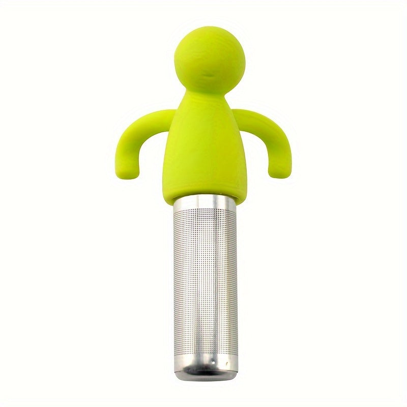 A collection of six vibrant humanoid silicone tea infusers designed for use with stainless steel 304. These durable and user-friendly tea strainers feature a soft and flexible material, making them ideal for loose leaf tea lovers. Perfect for adding a