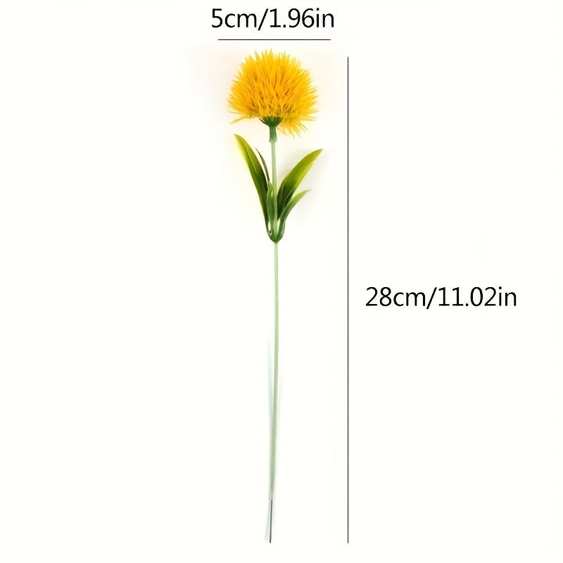 5-10pcs Dandelion artificial flowers for home or wedding decor.