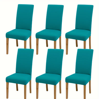 4/6 solid color stretchy chair covers