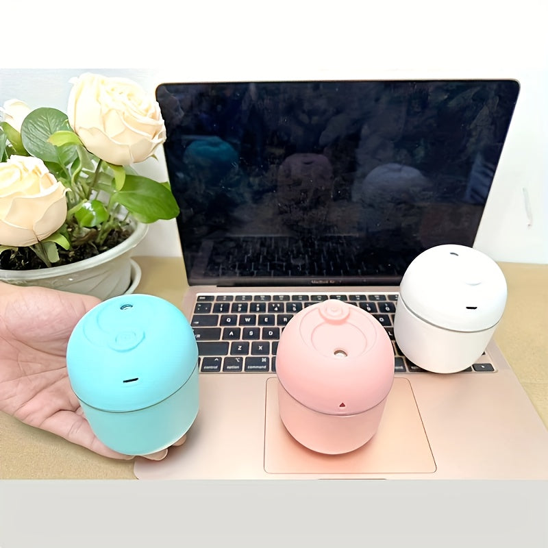 Compact Portable Mini Humidifier with Aroma Diffuser - Perfect for Car, Office, Bedroom, Travel, and School - Unique Gift Idea