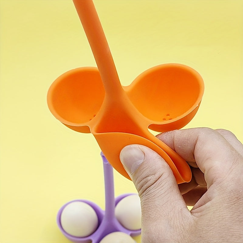 Silicone Egg Poacher with Non-Stick Coating - Heat Resistant and Anti-Scald Kitchen Tool for Flawlessly Cooked Eggs